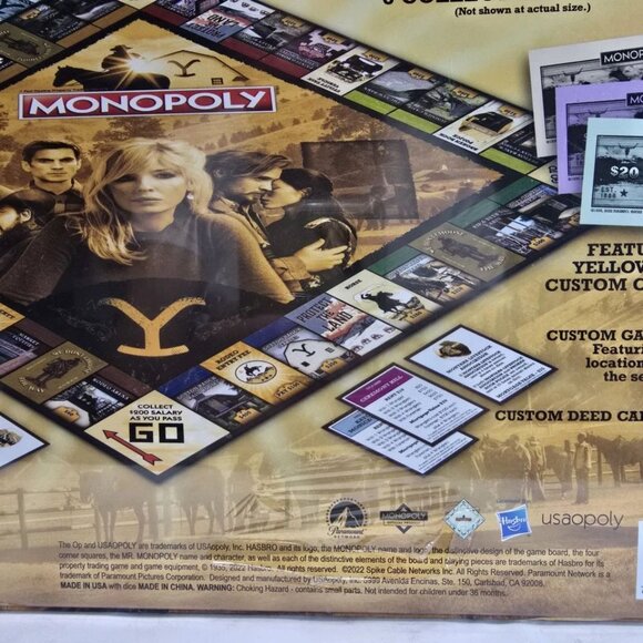 NEW Yellowstone Monopoly Board Game - Based on Emmy Award Winning Western Series - Picture 5 of 12